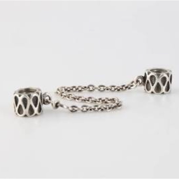 RETIRED Pandora Raindrops Safety Chain - Picture 2 of 3